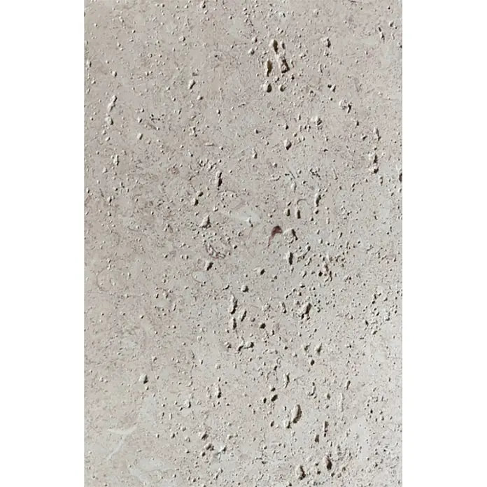 Panel de pared Travertine - 60 x 120 mm, Elegant Crystal Yellow, 2 ud. - Textura de piedra porosa beige claro con superficie irregular.