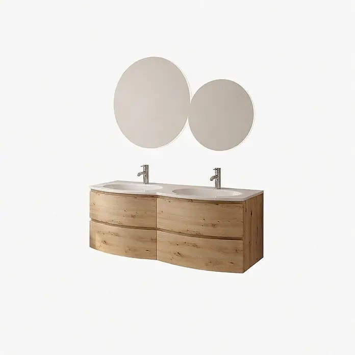 Kiamami Valentina Badmöbel-Set - Holz mittel