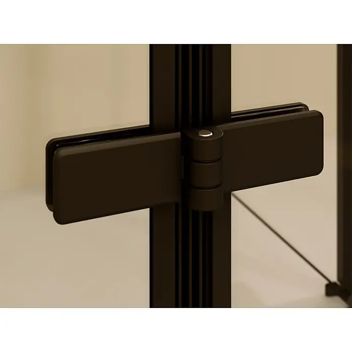 i-flair Eckdusche Alice 80x100x190 cm - Beschichtet, Schwarz, Stärke: 6 mm