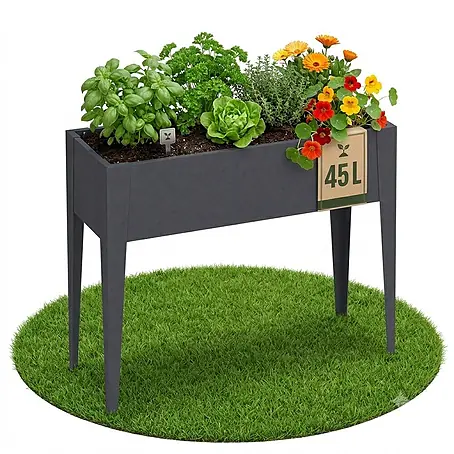 Floordirekt  Hochbeet Timo Anthrazit 100 x 30 x 80 cm
