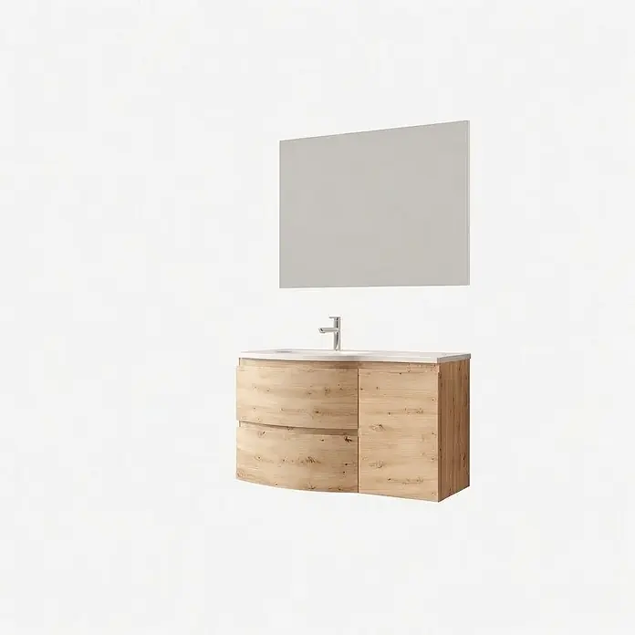 Kiamami Valentina Badmöbel-Set - Holz mittel