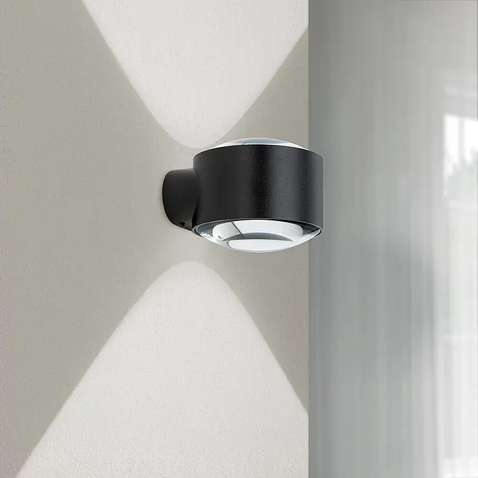 Orion Leuchten LED-Außenwandleuchte Tarta - 11 W, 11,5 x 10 x 8,8 cm, Schwarz, Klar, IP65