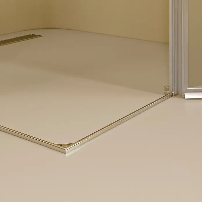 i-flair Eckdusche Alice 110x105x190 cm - Beschichtet, Silber, Stärke: 6 mm