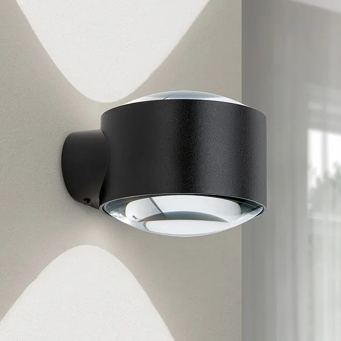Orion Leuchten LED-Außenwandleuchte Tarta - 11 W, 11,5 x 10 x 8,8 cm, Schwarz, Klar, IP65