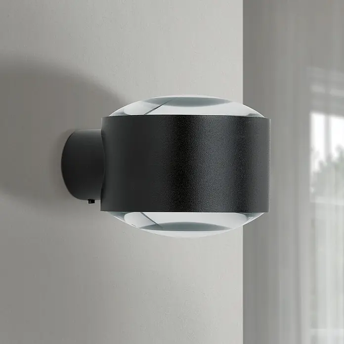 Orion Leuchten LED-Außenwandleuchte Tarta - 11 W, 11,5 x 10 x 8,8 cm, Schwarz, Klar, IP65