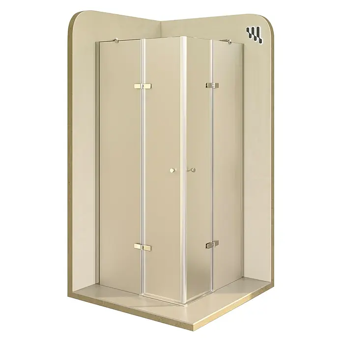 i-flair Eckdusche Alice 110x105x190 cm - Beschichtet, Silber, Stärke: 6 mm