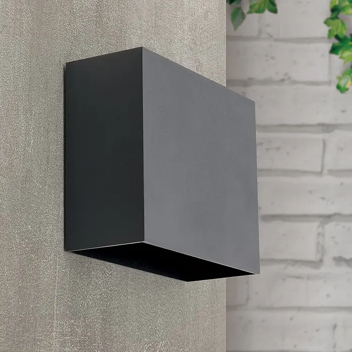 Orion Leuchten LED-Außenwandleuchte Akzent - 12 W, 7,4 x 18 x 14 cm, Anthrazit, Klar, IP54