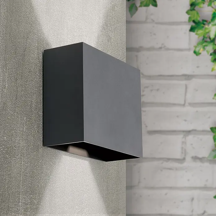 Orion Leuchten LED-Außenwandleuchte Akzent - 12 W, 7,4 x 18 x 14 cm, Anthrazit, Klar, IP54