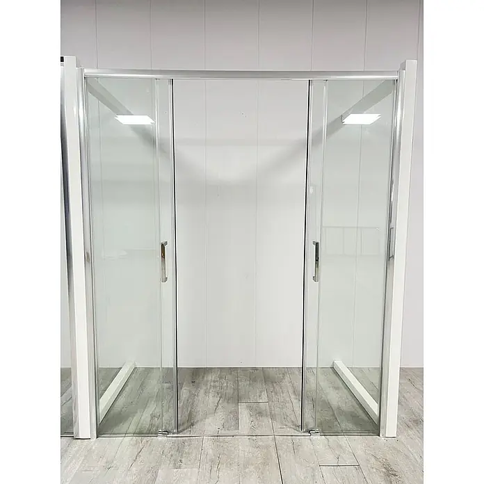 FRASCIO New Tecnology Eckdusche 90 x 135 cm - Verchromt, Chrom, Stärke: 6 mm