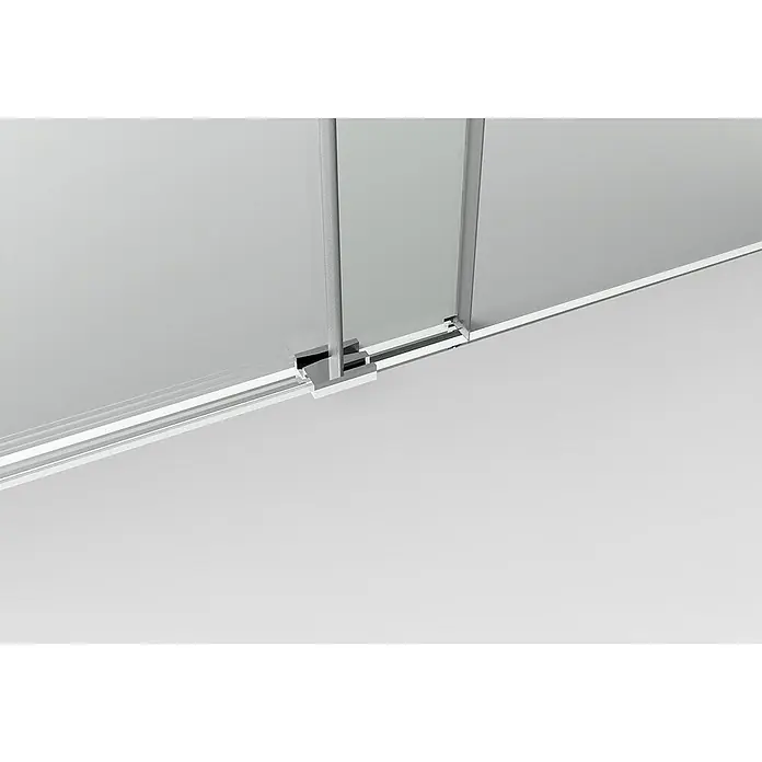 FRASCIO New Tecnology Eckdusche 90 x 135 cm - Verchromt, Chrom, Stärke: 6 mm