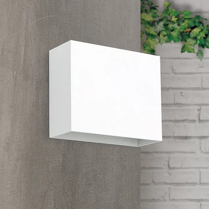 Orion Leuchten LED-Außenwandleuchte Akzent - 12 W, 7,4 x 18 x 14 cm, Weiß, Klar, IP54