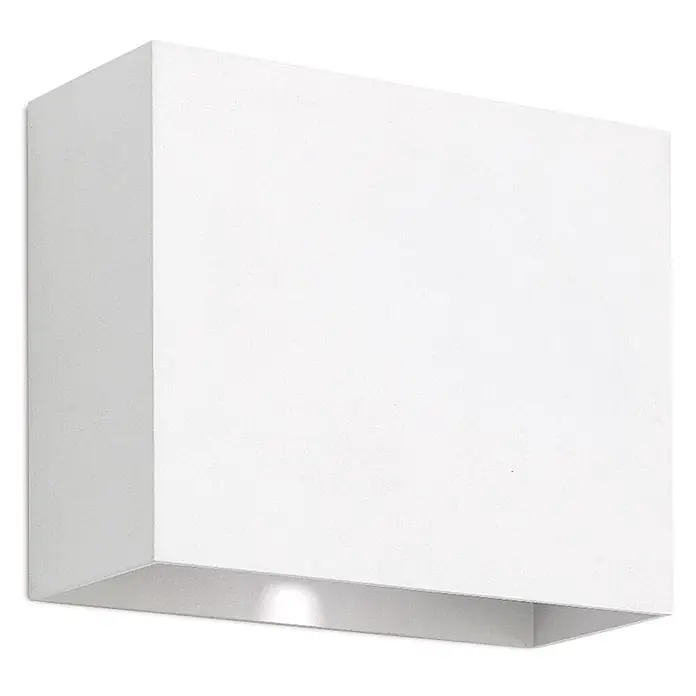 Orion Leuchten LED-Außenwandleuchte Akzent - 12 W, 7,4 x 18 x 14 cm, Weiß, Klar, IP54