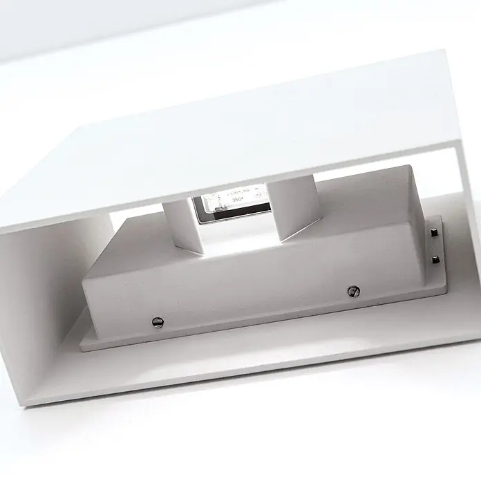 Orion Leuchten LED-Außenwandleuchte Akzent - 12 W, 7,4 x 18 x 14 cm, Weiß, Klar, IP54