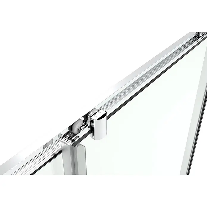 FRASCIO New Tecnology Eckdusche 90 x 135 cm - Verchromt, Chrom, Stärke: 6 mm