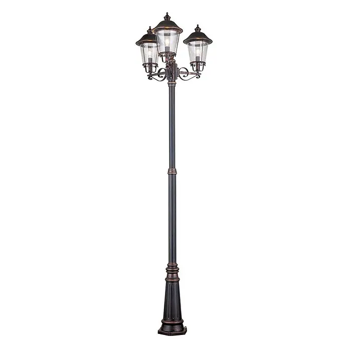 Orion Leuchten Außenlaterne Kenzo - 60 W, Farbe Gehäuse: Kupfer, 66 x 66 x 260 cm, Ohne Leuchtmittel