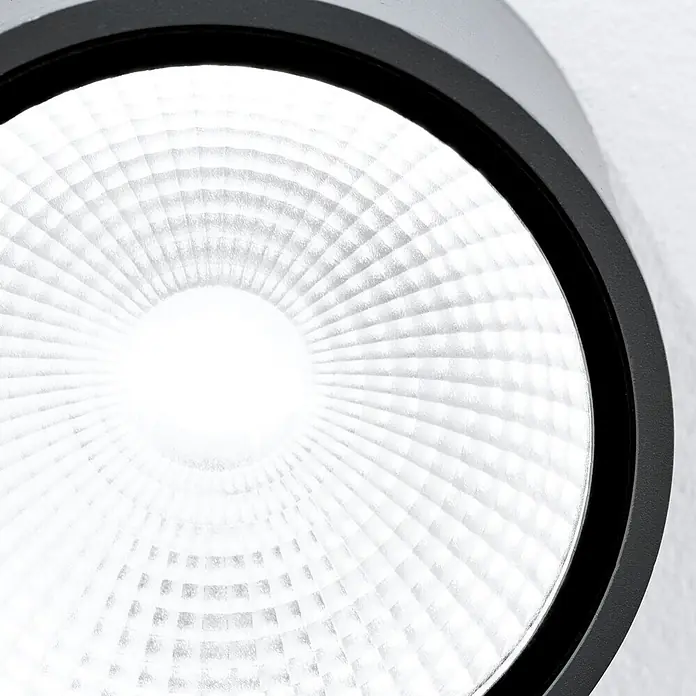 Orion Leuchten LED-Außendeckenleuchte Sputnik - 12 W, L x B x H: 12 x 12 x 14 cm, Anthrazit, Klar, IP65