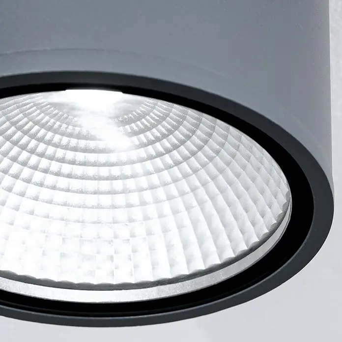 Orion Leuchten LED-Außendeckenleuchte Sputnik - 12 W, L x B x H: 12 x 12 x 14 cm, Anthrazit, Klar, IP65