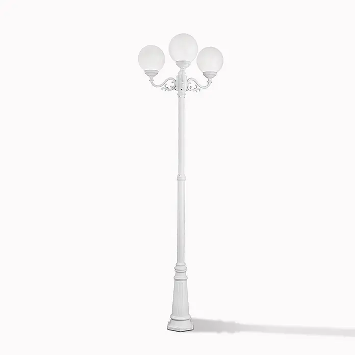 Orion Leuchten Kandelaber Reika - 60 W, Farbe Gehäuse: Weiß, 87 x 87 x 256 cm, Ohne Leuchtmittel