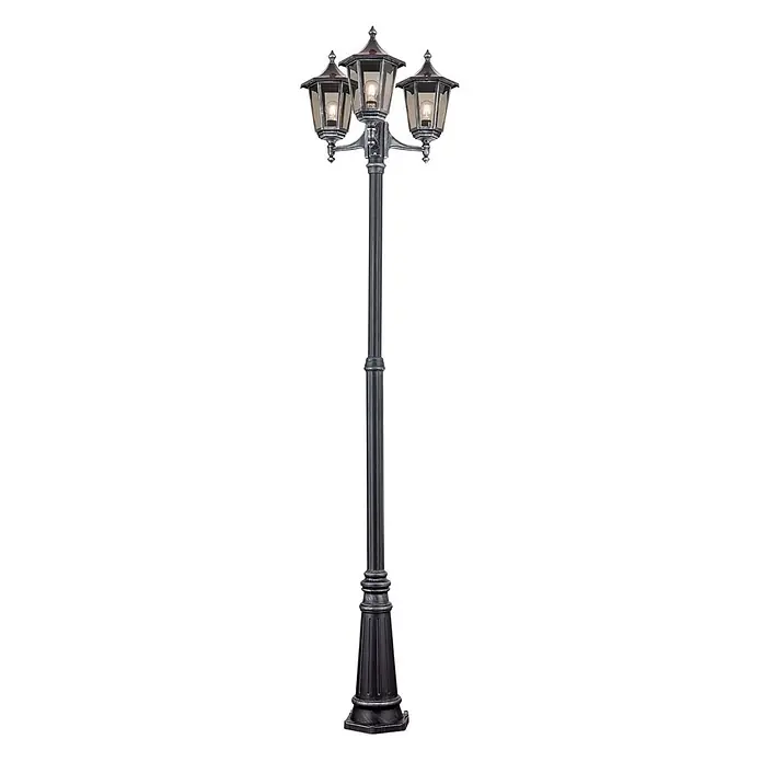 Orion Leuchten Kandelaber Hermine - 60 W, Farbe Gehäuse: Kupfer-Schwarz, 66 x 66 x 255 cm, Ohne Leuchtmittel