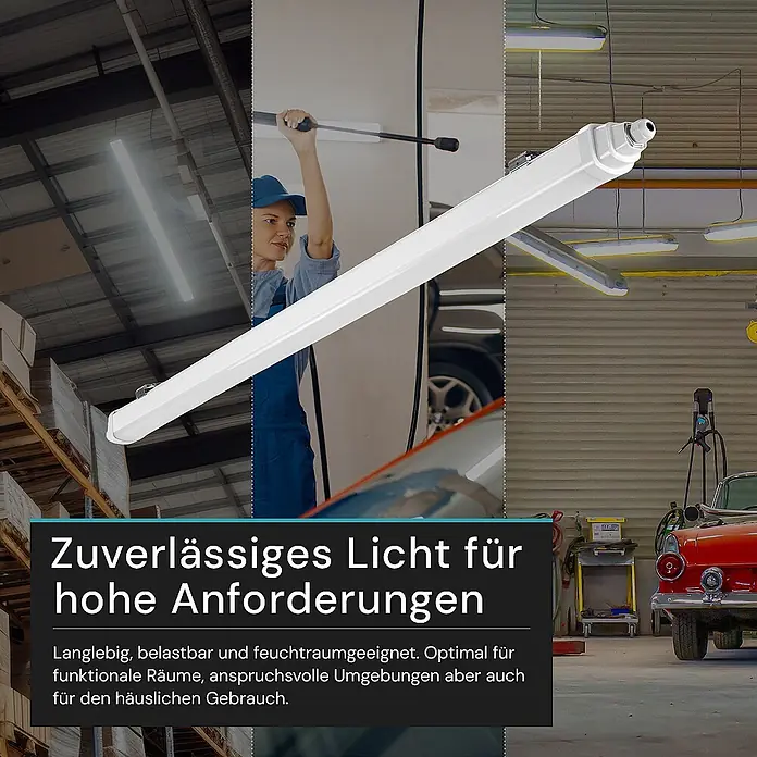 Luxula LED-Feuchtraumlichtleiste LX200150 - Lichtfarbe: Neutralweiß, 18 W, IP65