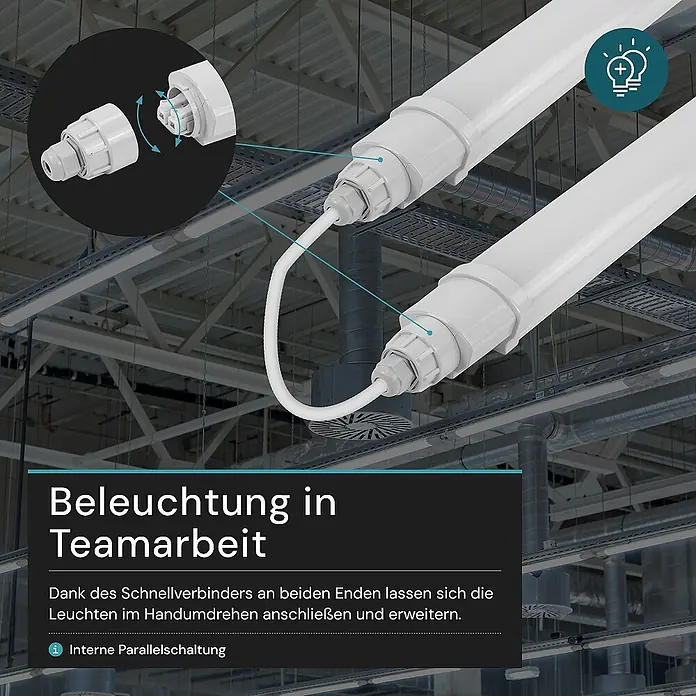 Luxula LED-Feuchtraumlichtleiste LX200141 - Lichtfarbe: Neutralweiß, 36 W, IP65
