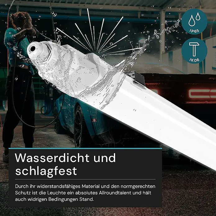 Luxula LED-Feuchtraumlichtleiste LX200142 - Lichtfarbe: Neutralweiß, 48 W, IP65