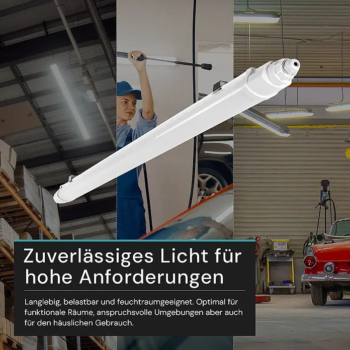 Luxula LED-Feuchtraumlichtleiste LX200142 - Lichtfarbe: Neutralweiß, 48 W, IP65