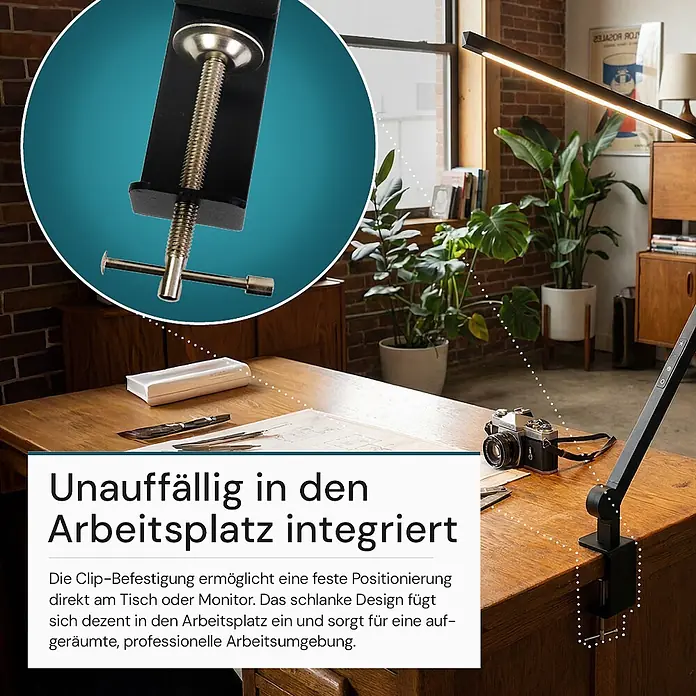 Luxula LED-Tischleuchte LX700157 - 10 W, Schwarz, Mehrfarbig