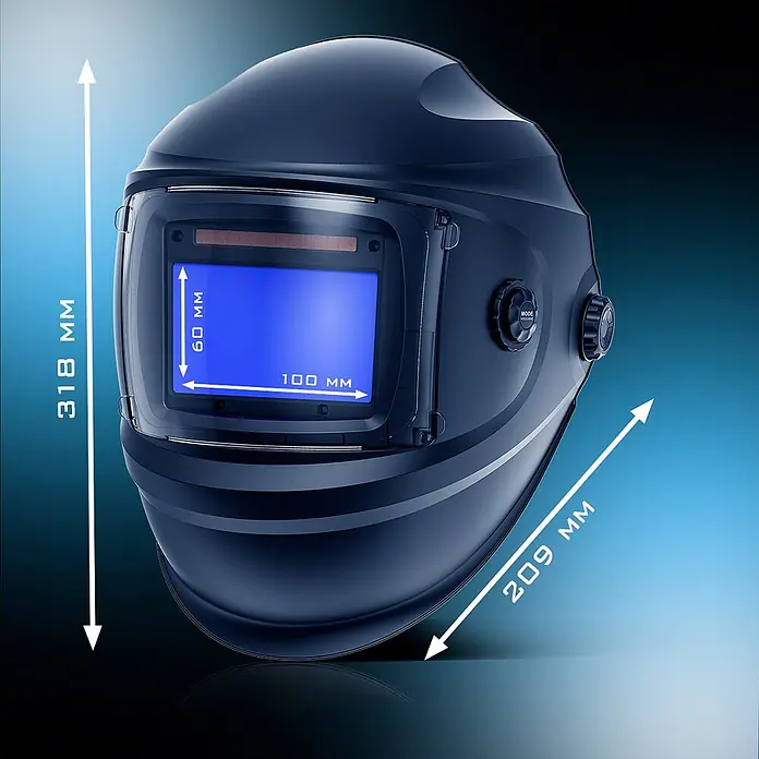 STAHLWERK Schweißhelm BULLET - Schwarz