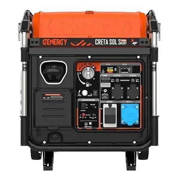 Genergy Stromerzeuger Inverter Stromerzeuger Benzin 7500 Watt Genergy Creta SOL Silent - Nennleistung: 7,2 kW, Tankvolumen: 26 l