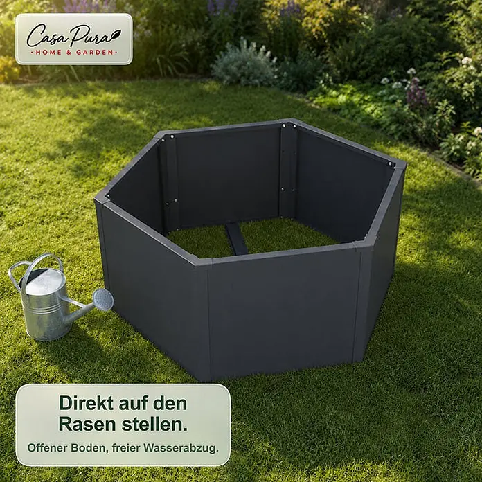 Floordirekt Hochbeet Rosia 100 x 87 x 77 cm - 87 x 100,4 x 77 cm, Metall, Anthrazit