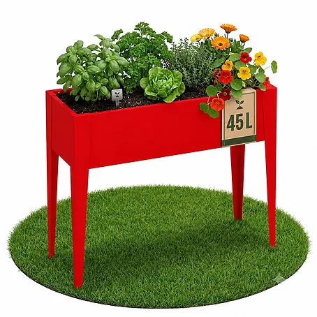 Floordirekt  Hochbeet Timo Rot 100 x 30 x 80 cm