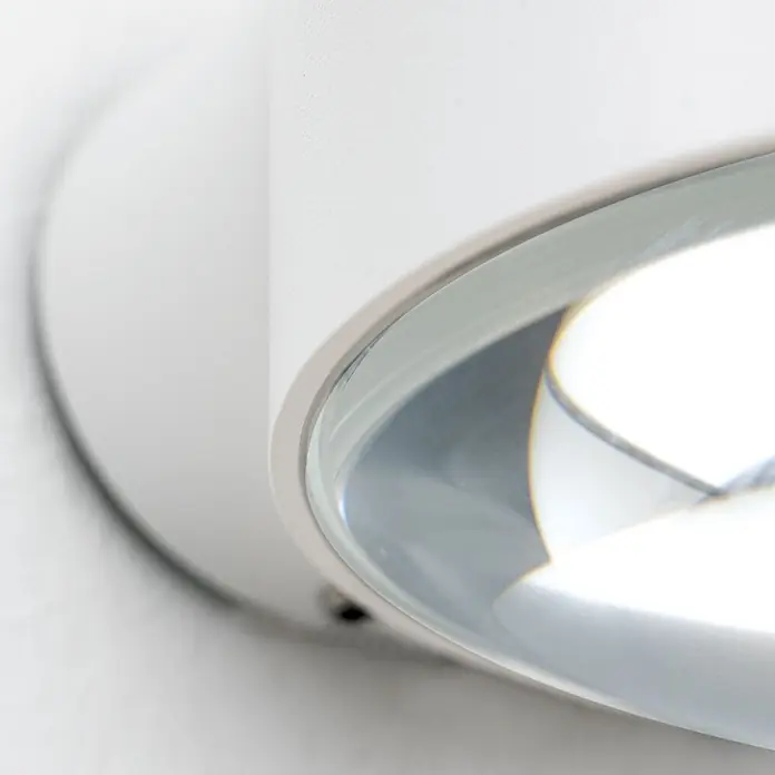 Orion Leuchten LED-Außenwandleuchte Tarta - 11 W, 11,5 x 10 x 8,8 cm, Weiß, Klar, IP65