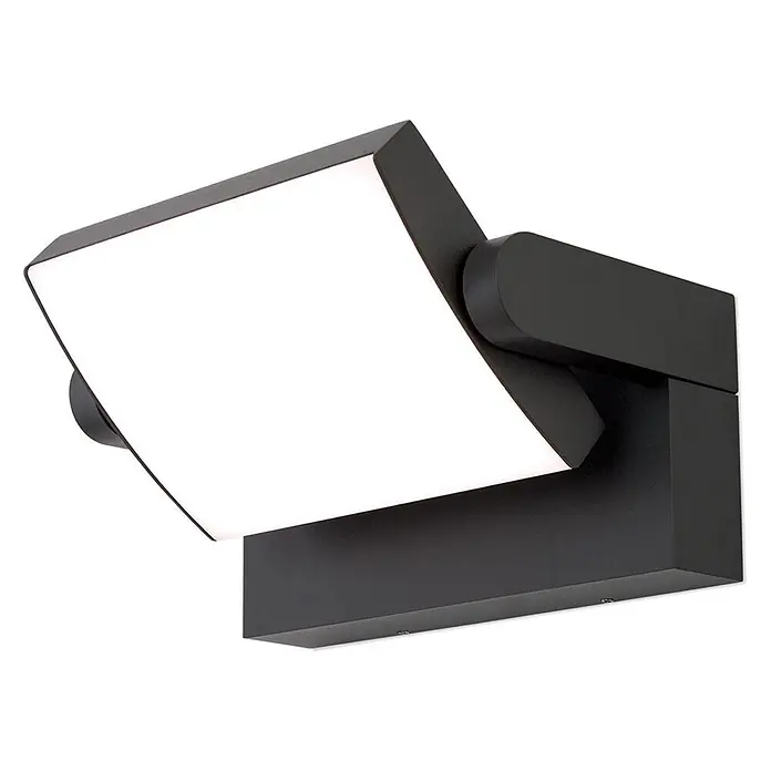 Orion Leuchten LED-Außenwandleuchte Ginger - 21 W, 16 x 21 x 10 cm, Anthrazit, Opal, IP54