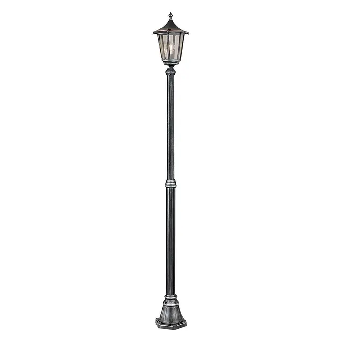 Orion Leuchten Außenlaterne Hermine - 60 W, Farbe Gehäuse: Kupfer-Schwarz, 25,5 x 25,5 x 211 cm, Ohne Leuchtmittel