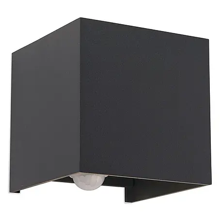 Orion Leuchten  LED-Sensor-Außenwandleuchte Cube