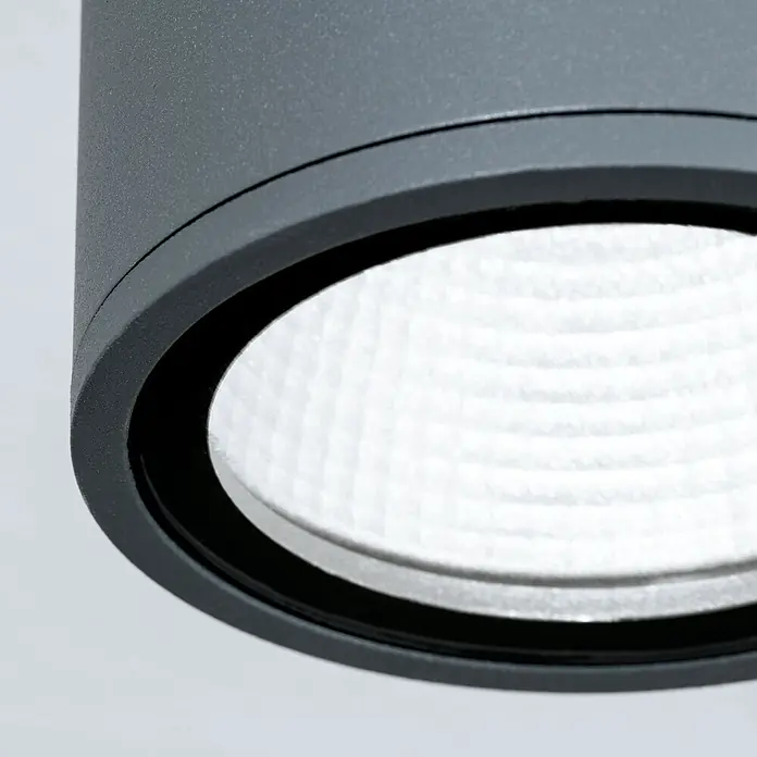 Orion Leuchten LED-Außendeckenleuchte Sputnik - 6 W, L x B x H: 9 x 9 x 11 cm, Anthrazit, Klar, IP65