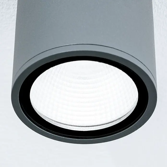 Orion Leuchten LED-Außendeckenleuchte Sputnik - 6 W, L x B x H: 9 x 9 x 11 cm, Anthrazit, Klar, IP65