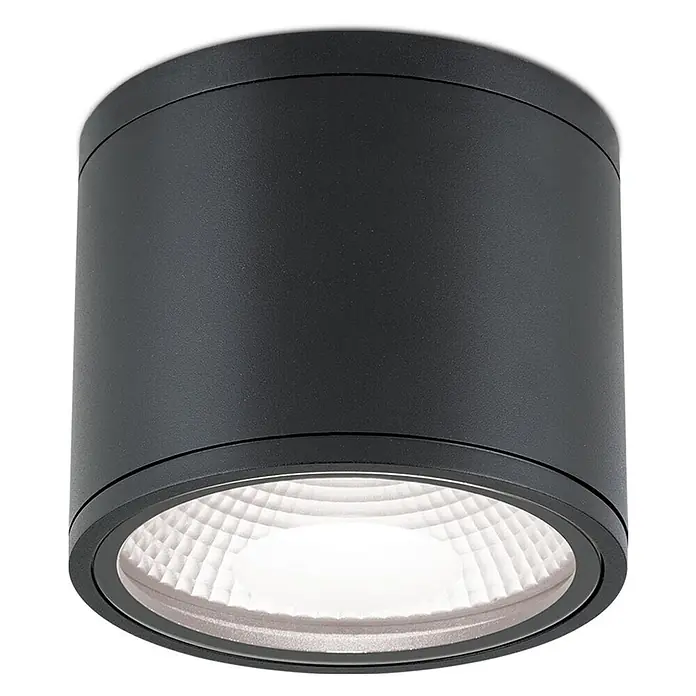 Orion Leuchten LED-Außendeckenleuchte Sputnik - 12 W, L x B x H: 14,5 x 14,5 x 12 cm, Schwarz, Matt, IP65