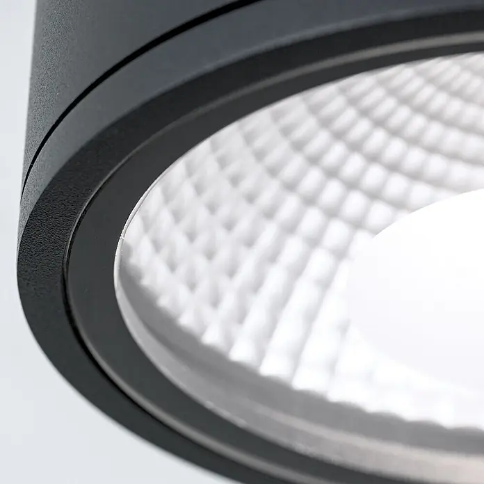 Orion Leuchten LED-Außendeckenleuchte Sputnik - 12 W, L x B x H: 14,5 x 14,5 x 12 cm, Schwarz, Matt, IP65
