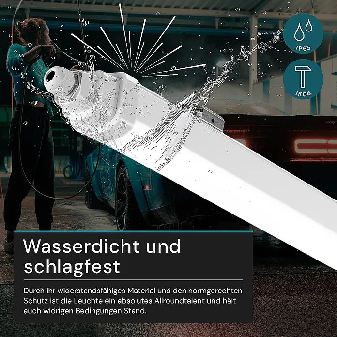 Luxula LED-Feuchtraumlichtleiste LX200151 - Lichtfarbe: Neutralweiß, 36 W, IP65