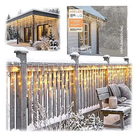 Nordstern  LED-Lichterkette Eisregen