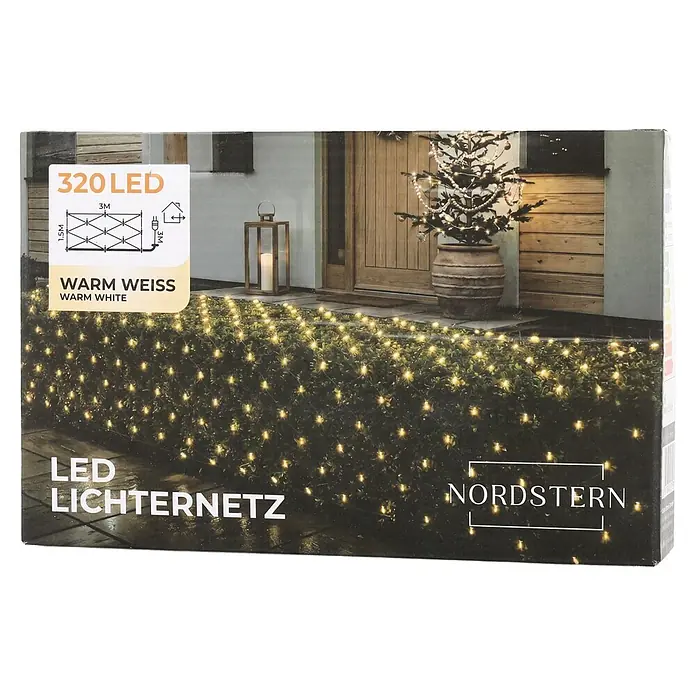 led lichtervorhang außen Nordstern LED-Lichtervorhang glasas straw