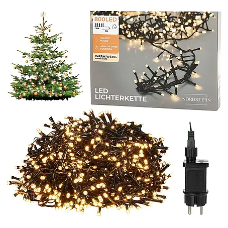 Nordstern  LED-Lichterkette Büschel