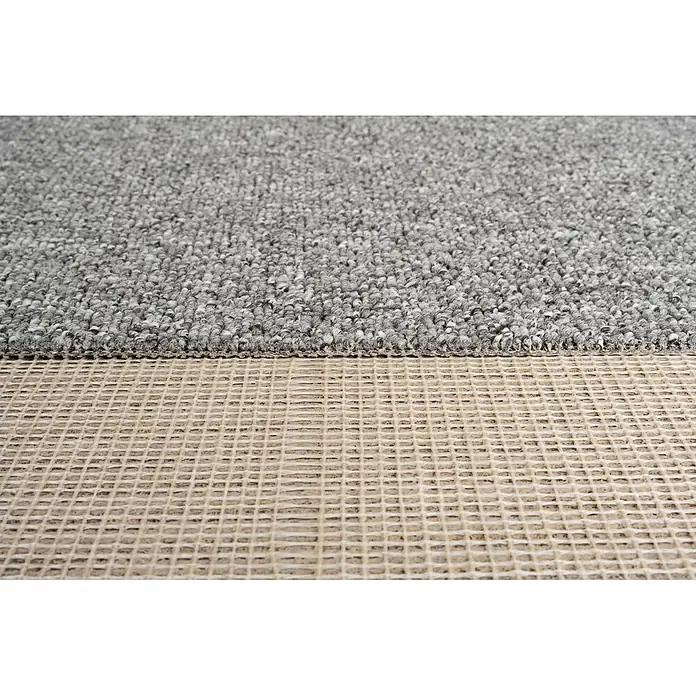 Bricoflor Teppichboden Meterware 5,5x5m, Schlinge gemustert, hell-grau - Schlinge, 100 % Polypropylen (PP), hell-grau