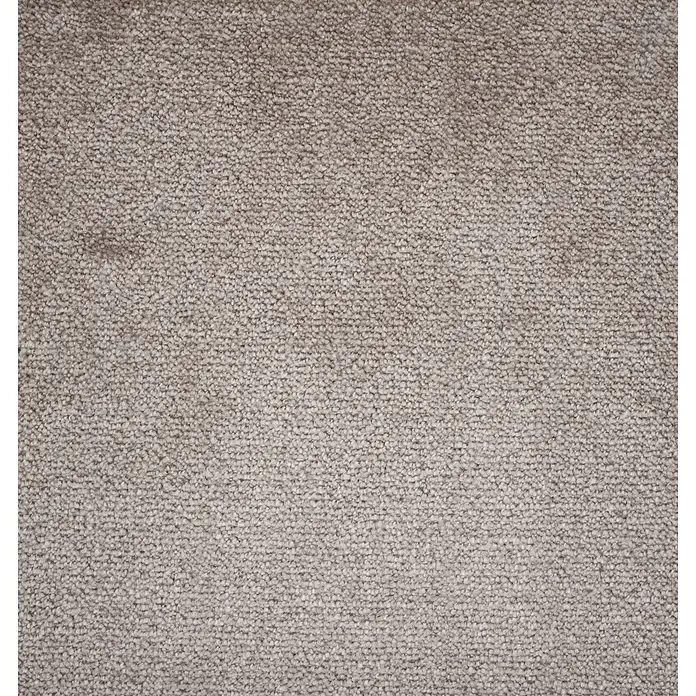 Bricoflor Teppichboden Meterware 2x4m, Velours Saxony, hell-grau beige - Velours, 100 % Polyamid (PA), hell-grau beige