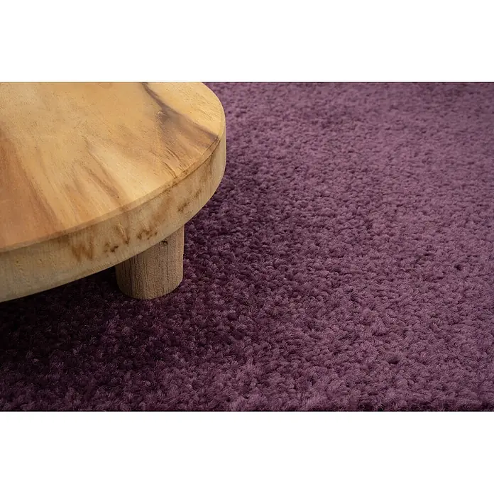 Bricoflor Teppichboden Meterware Griffmuster, Velours Hochflor, lila pink - Velours, 100 % Polypropylen (PP), lila pink
