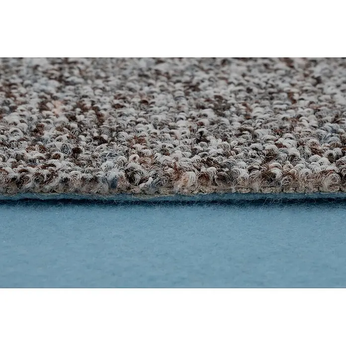 Bricoflor Teppichboden Meterware 8,5x5m, Schlinge gemustert, grau braun - Schlinge, 60 % Polyamid (PA), 40 % Polypropylen (PP), grau braun
