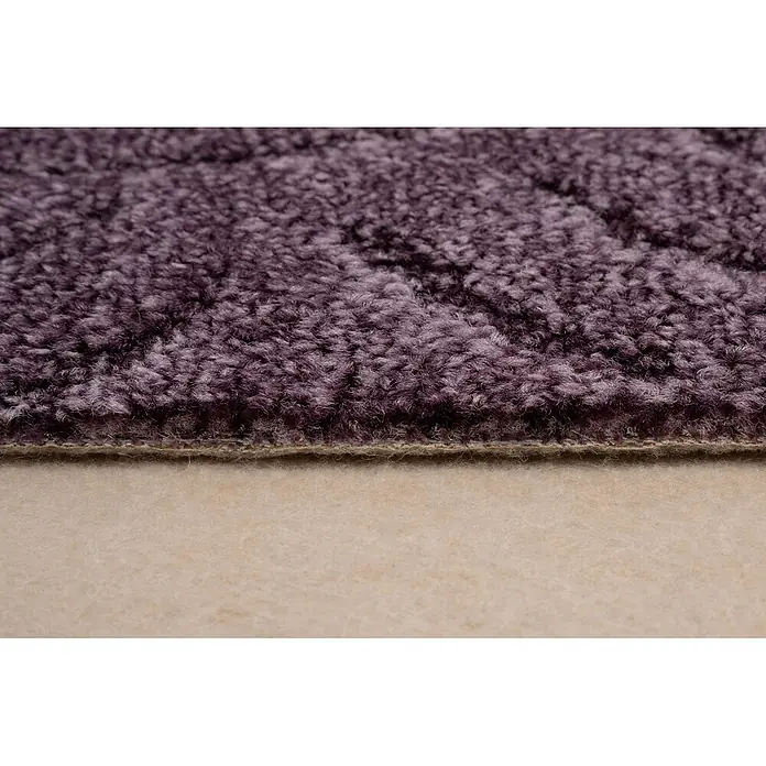 Bricoflor Teppichboden Meterware 3x4m, Schlinge Hoch Tief, lila pink - Schlinge, 100 % Polyamid (PA), lila pink