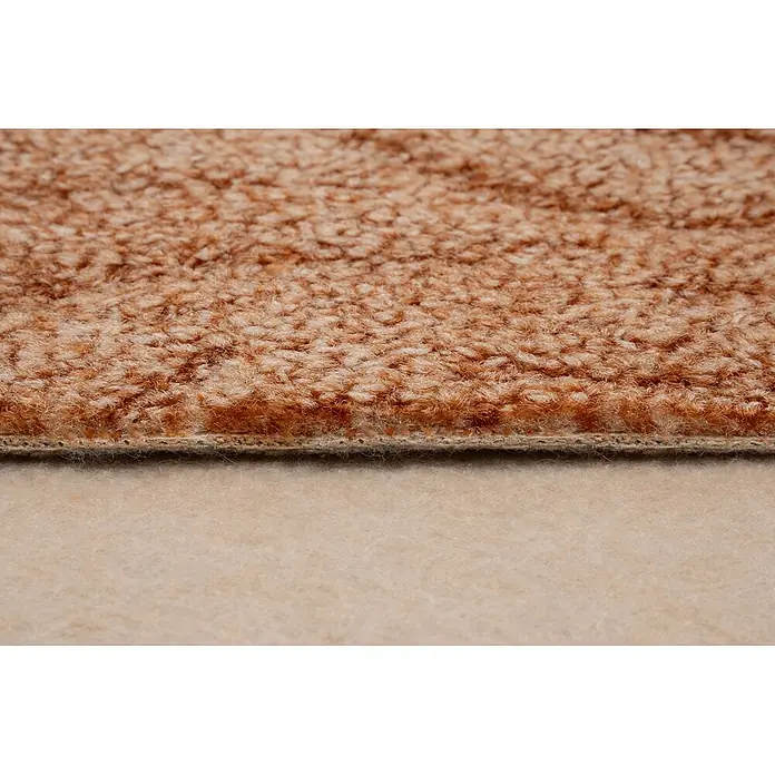 Bricoflor Teppichboden Meterware 2x5m, Schlinge Hoch Tief, orange rot terra - Schlinge, 100 % Polyamid (PA), orange rot terra